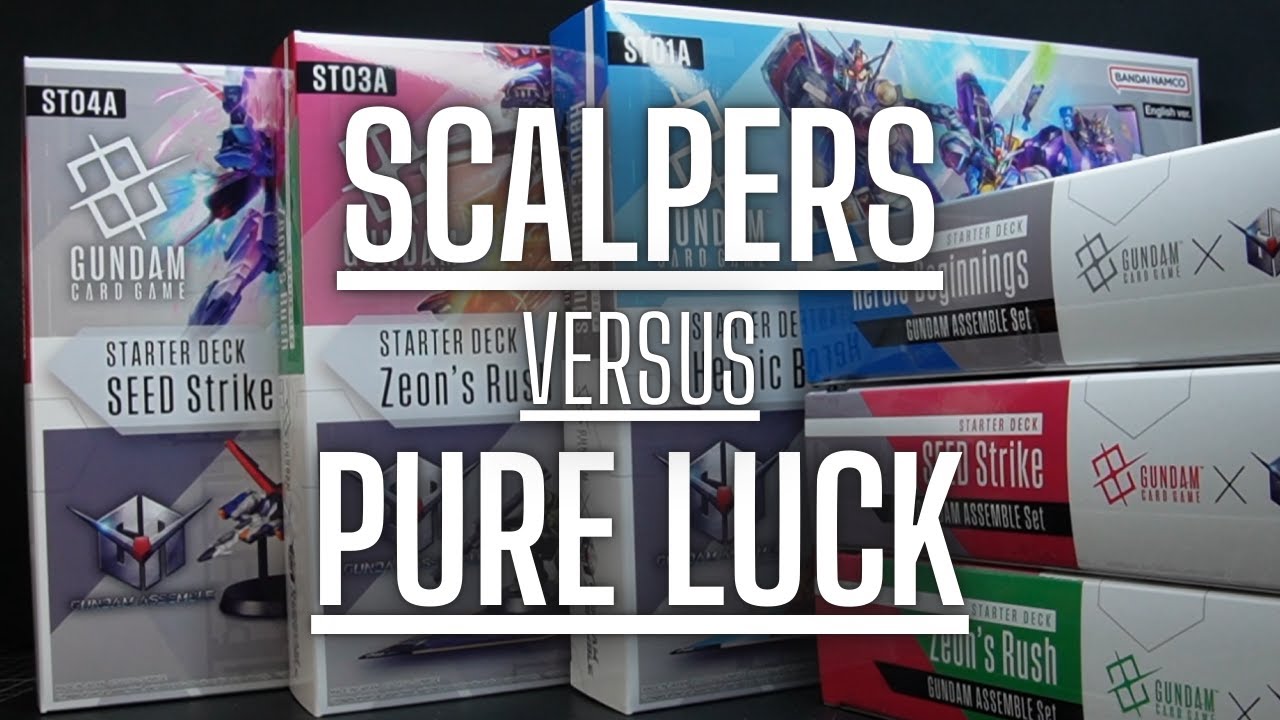 Lucky Pulls = Scalper Prices Dodged! | $19.50 Gundam Card Game Starter Decks | Assemble Promo Packs