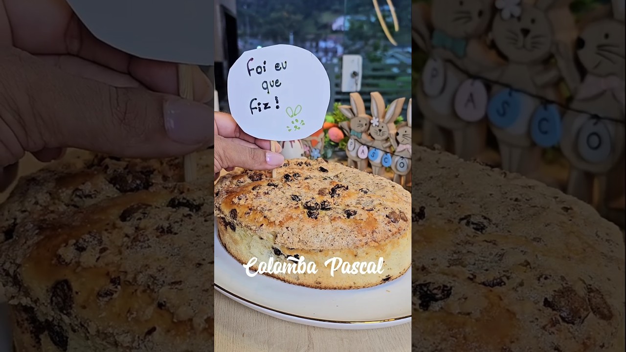 Colomba Pascal feita em casa! #receita #colombapascal