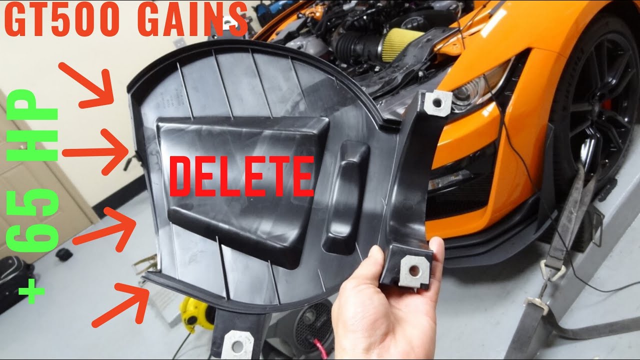 Добавьте 65+ л.с. бесплатно??? | Shelby GT500 Mustang 2020 года | Снятие крышки воздушного фильтр...