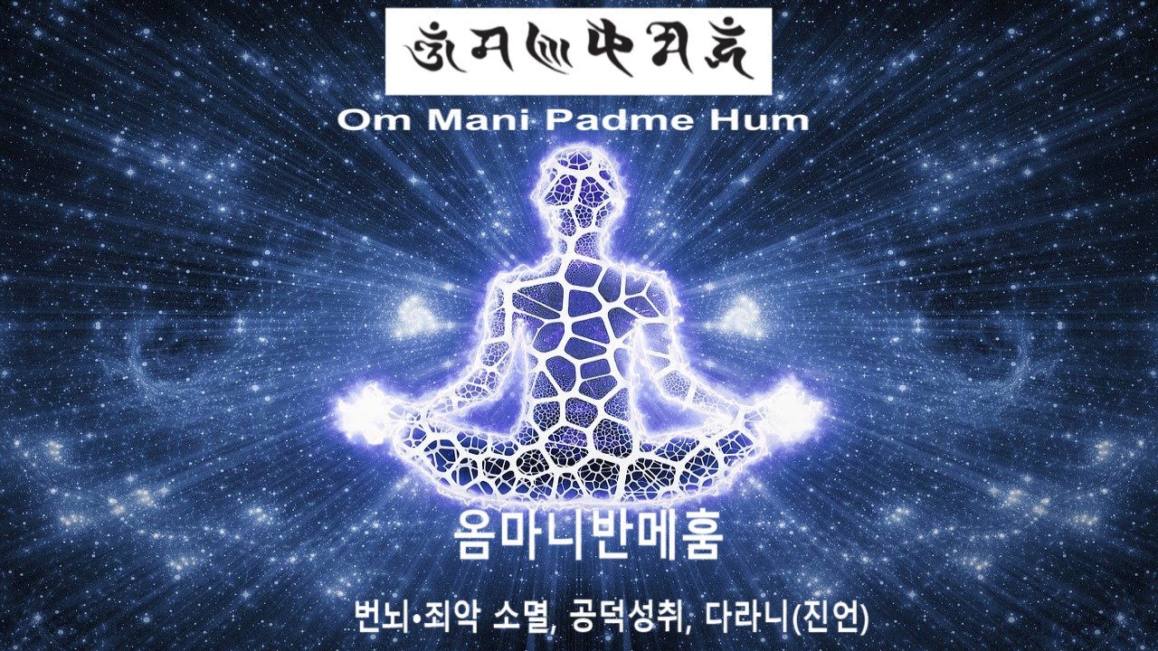 (3시간)옴마니반메훔 명상수행,Meditation, Om Mani Padme Hum,육자대명왕진언,카르마 육도윤회 해탈 다라니,번뇌 죄악 소멸, 공덕성취,진언염송