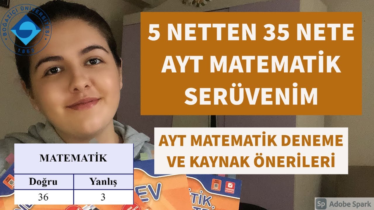 5 NETTEN 35 NETE AYT MATEMATİK SERÜVENİM | Ayt matematik deneme ve kaynak önerileri #YKS2021