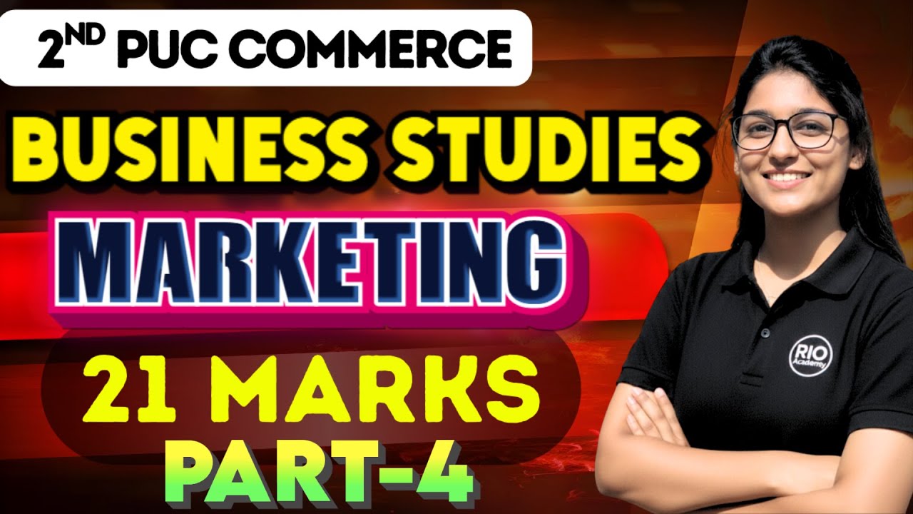 2nd PUC  Business Studies | Marketing part-4 | Exams 2026  #pucexam