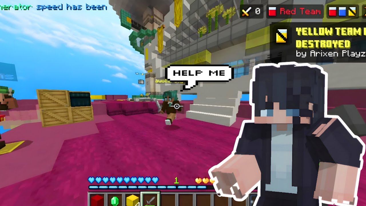 MCPE HIVE BEDWARS | GAMEPLAY