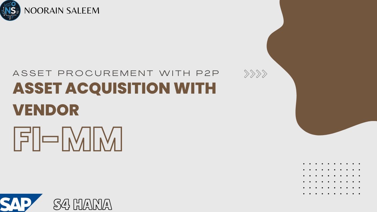 Asset Acquisition P2P Cycle in S/4HANA | FICO-MM Integration, Multiple Ledgers & Technical Clearing