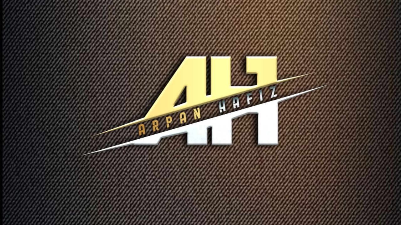 Cara Membuat Logo nama sendiri inisial || A+H || Full tutorial