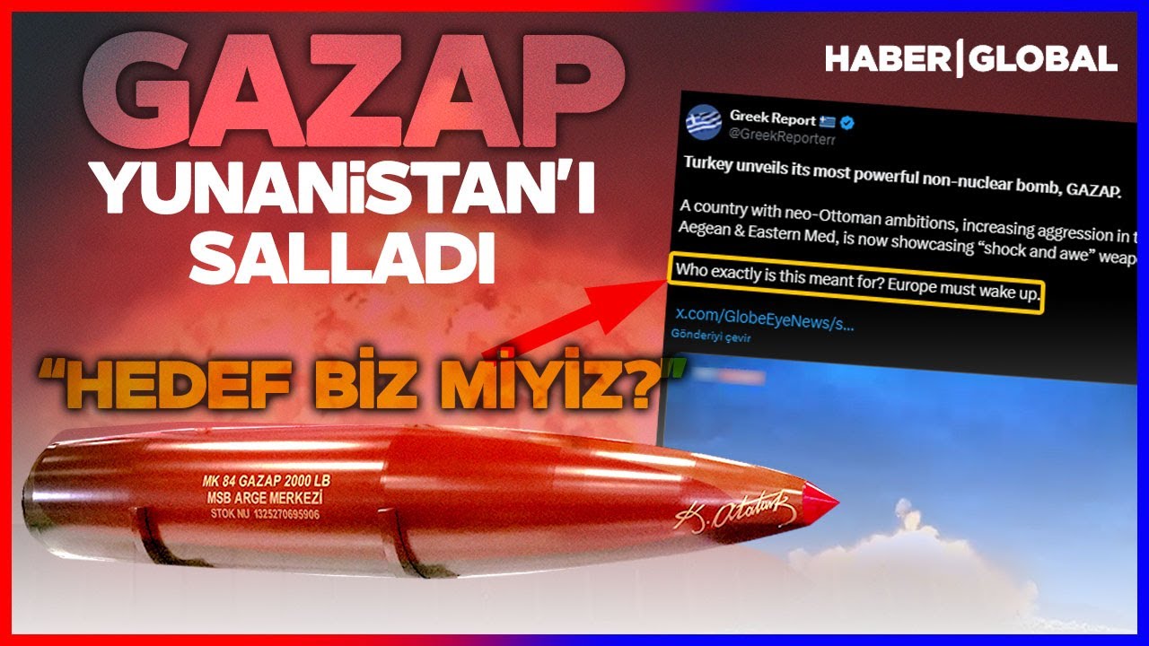 GAZAP Ateşi Yunanistan'ı Sardı! Termobarik Etkili GAZAP Bombasının Test Görüntüleri Korkuttu