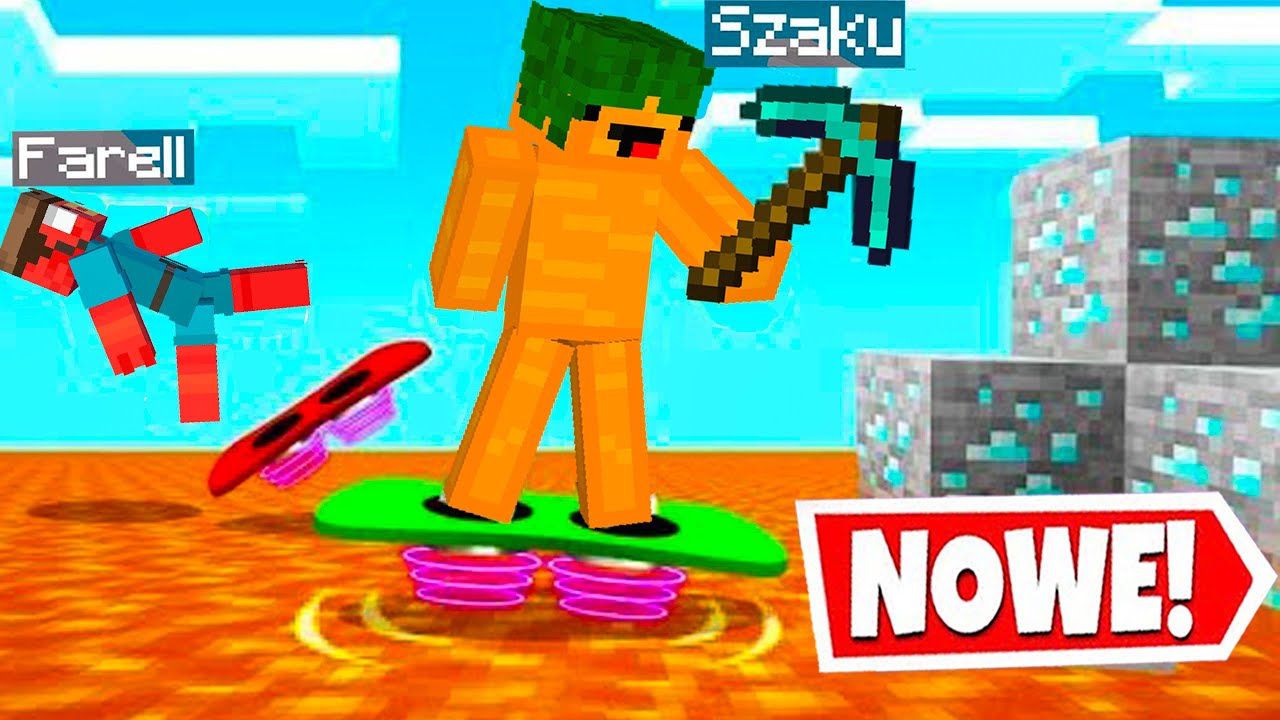 MINECRAFT Ale LATAMY NA DESKOLOTKACH !(Łatwy tryb)