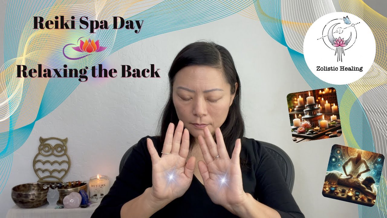 Relaxing Energetic Back Massage 🪷| Pure Relaxation | Reiki Spa Day | Reiki Energy & Sound Healing