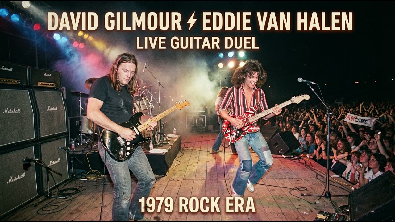 David Gilmour vs Eddie Van Halen 🔥 Melodic vs Shred Guitar Duel  Cosmic Rock  (Inspired Tribute)