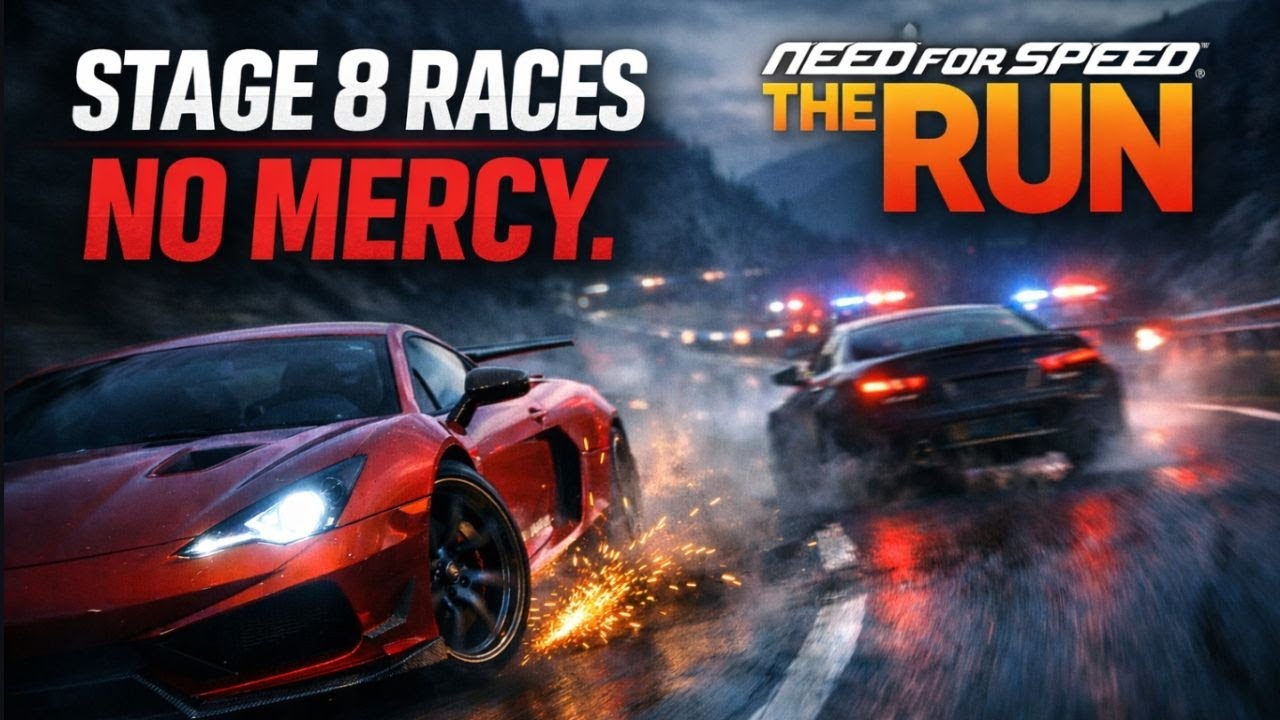 Need for Speed The Run Stage 8 | 5 Dangerous Races Keyboard Only #fyp #Insane #pcgames #oc #cars