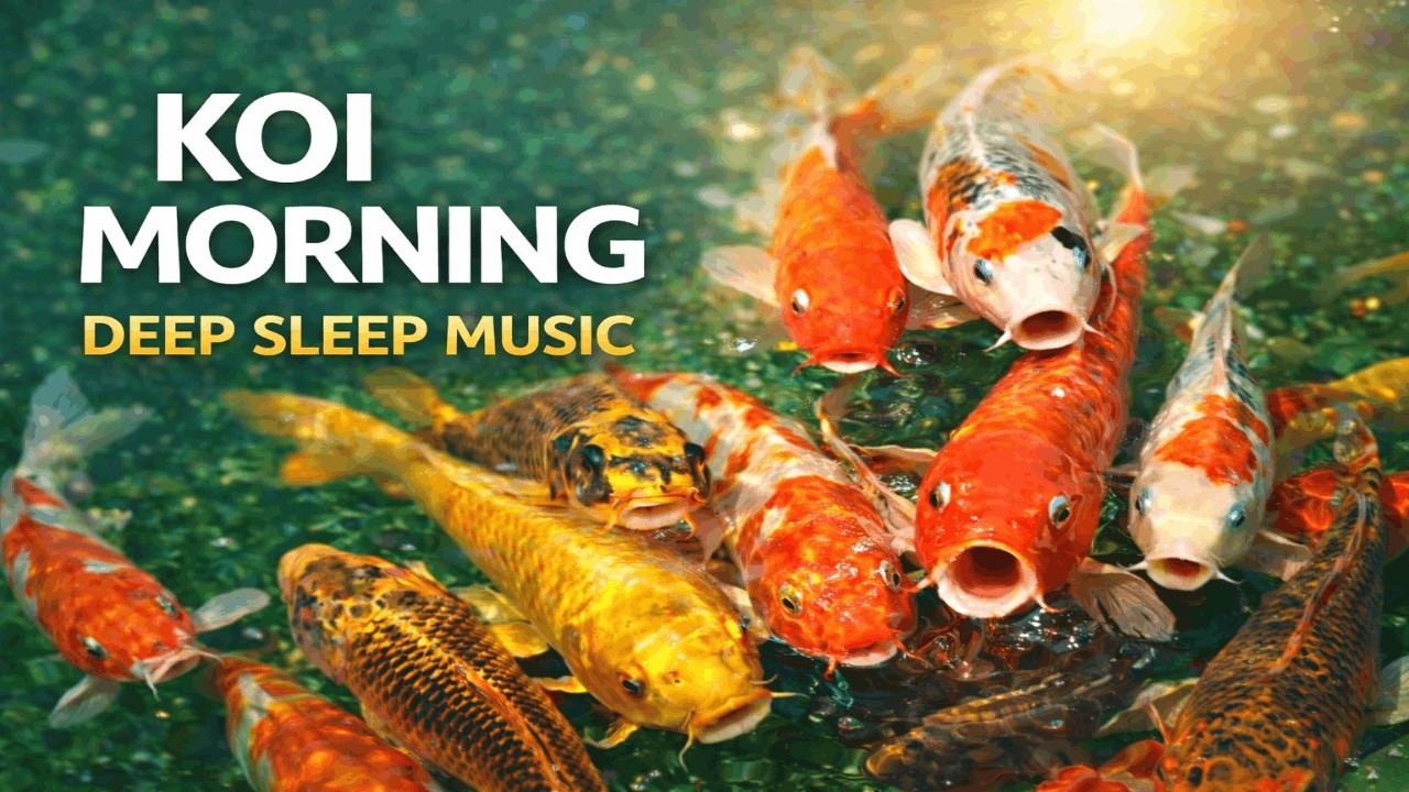 Koi Pond Morning - Deep Sleep Music | Relaxing Zen Garden Ambience