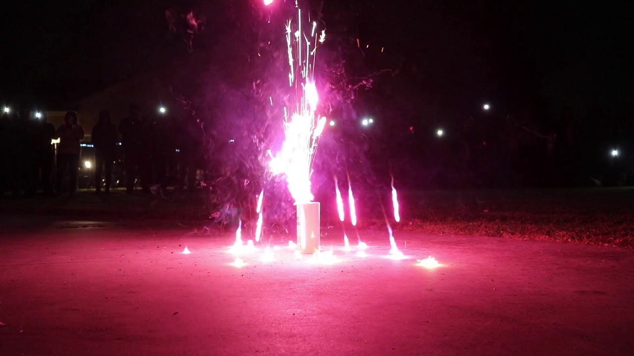 Fountain Firework Gender Reveal