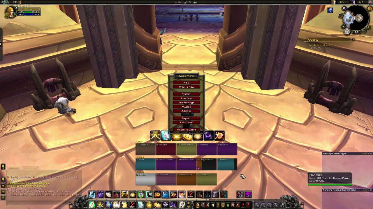 Simple and easy to set up WoW raid frames for healing - WoW default raid frames.