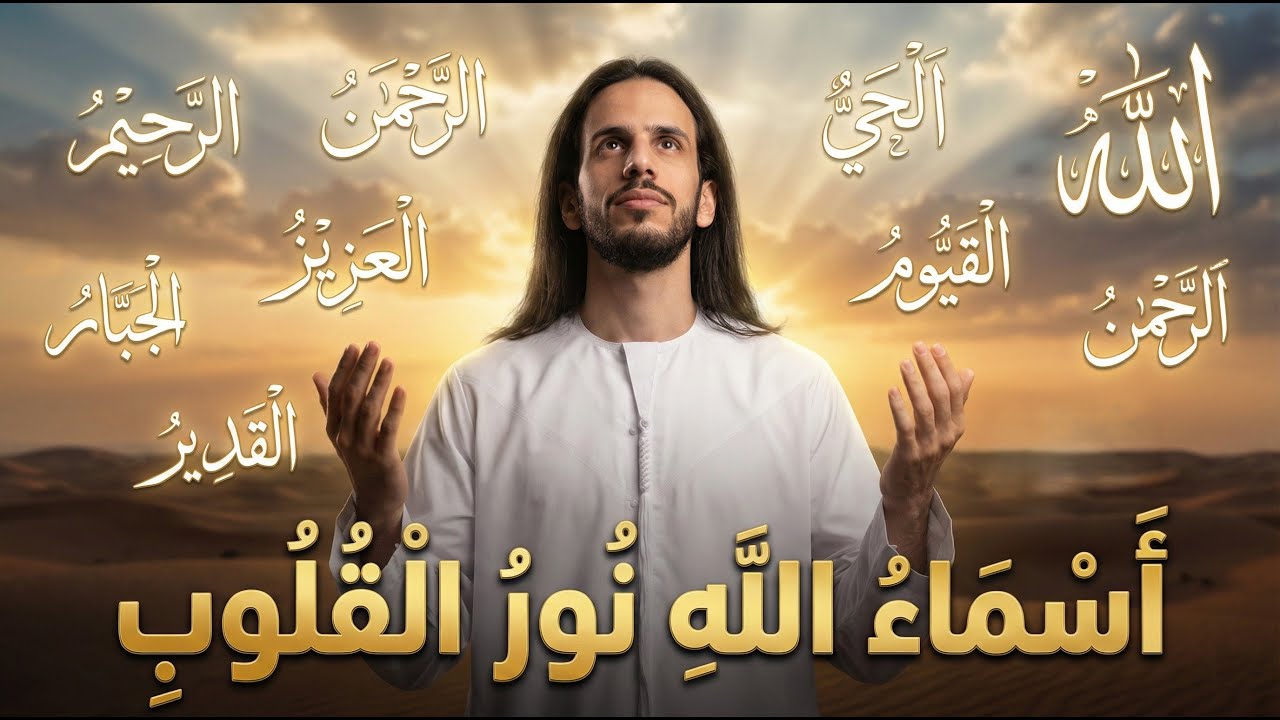 نور الشفاء أسماء الله الحسنى طاقة رحيمة