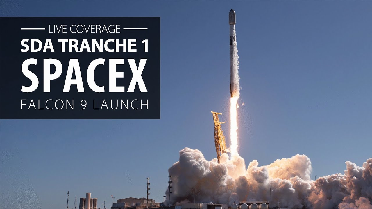 Watch live: SpaceX launches SDA's first 21 Tranche 1 satellites from California on Falcon 9 rocket