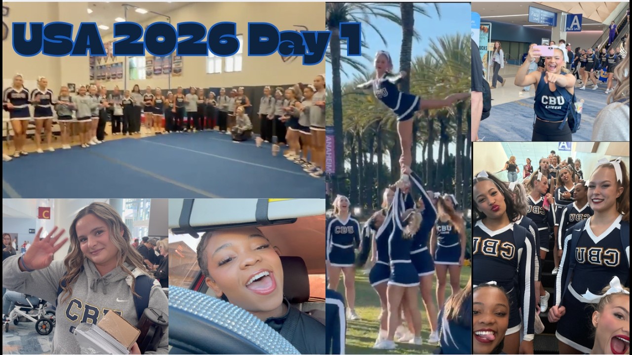 Day 1 of USA Nationals with CBU Cheer!💕🤩