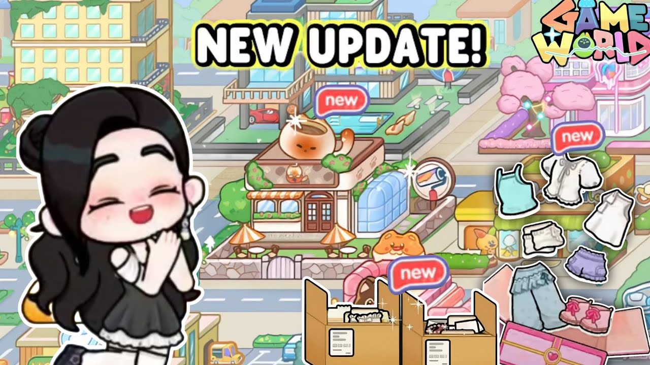 NEW UPDATE IS HERE !! NEW CLOTHES IN STORE , NEW PET CAFE NEW ITEM'S AND JEWELLERY IN GAME WORLD 