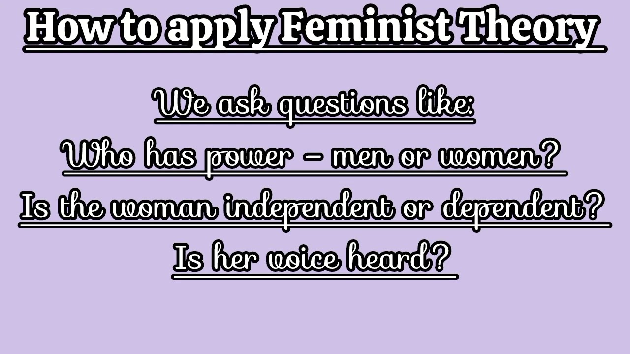 What Is Feminist Theory? | Feminist Theory And Key Concepts | Literary Theory 
