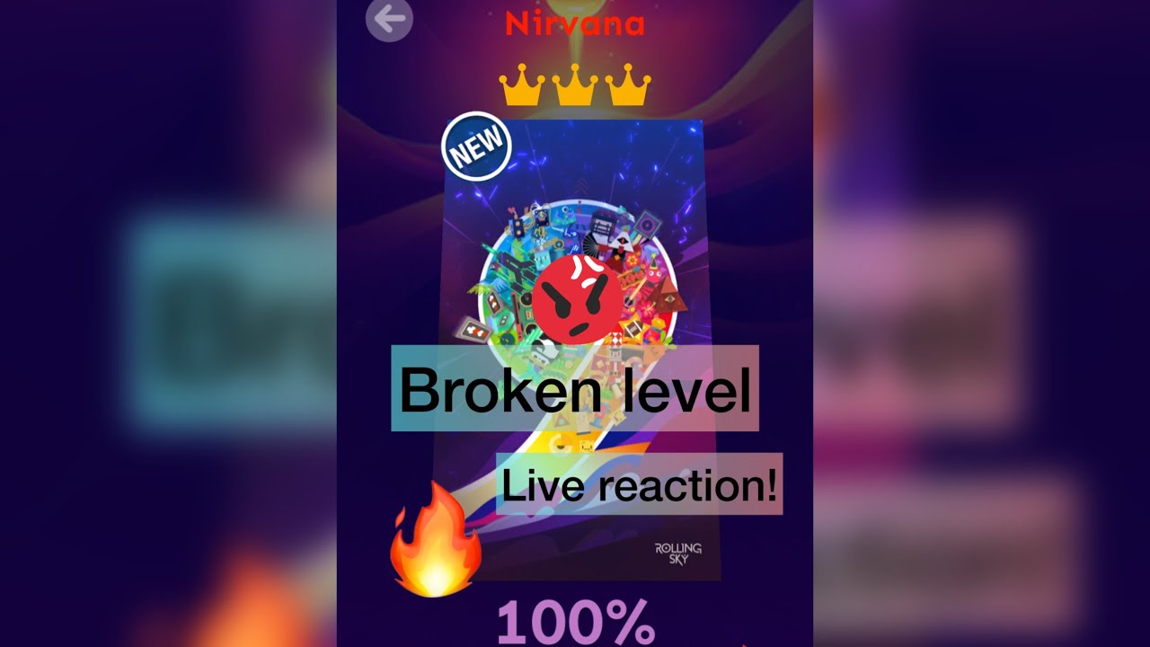 Rolling Sky: Learning and Raging Nirvana  LIVE REACTION - GLITCHY LEVEL