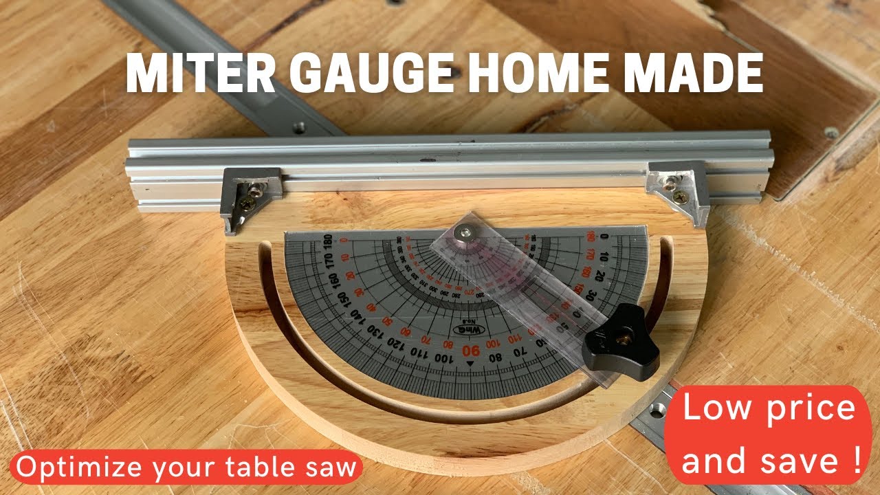[Ep23] DIY a Miter Gauge on table saw