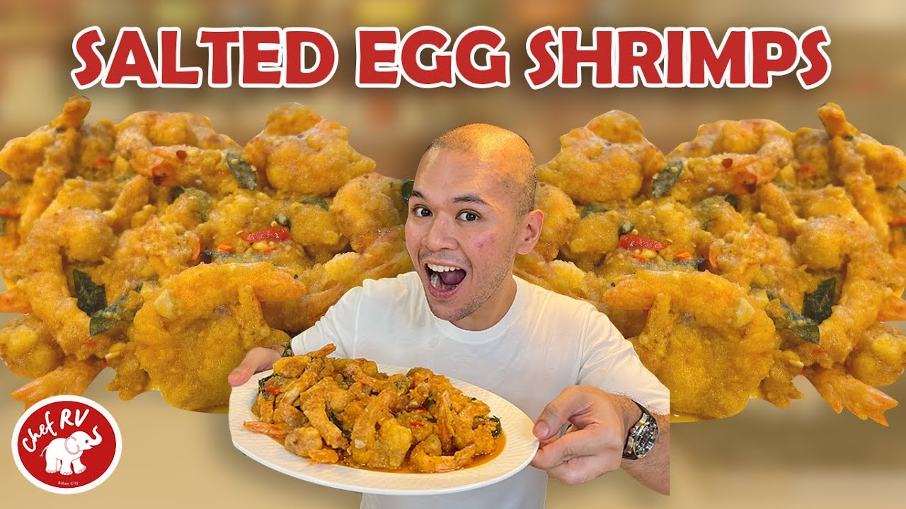 SALTED EGG SHRIMPS. Paborito kong kainin sa Singapore, super dali lang palang gawin. Try nyo!