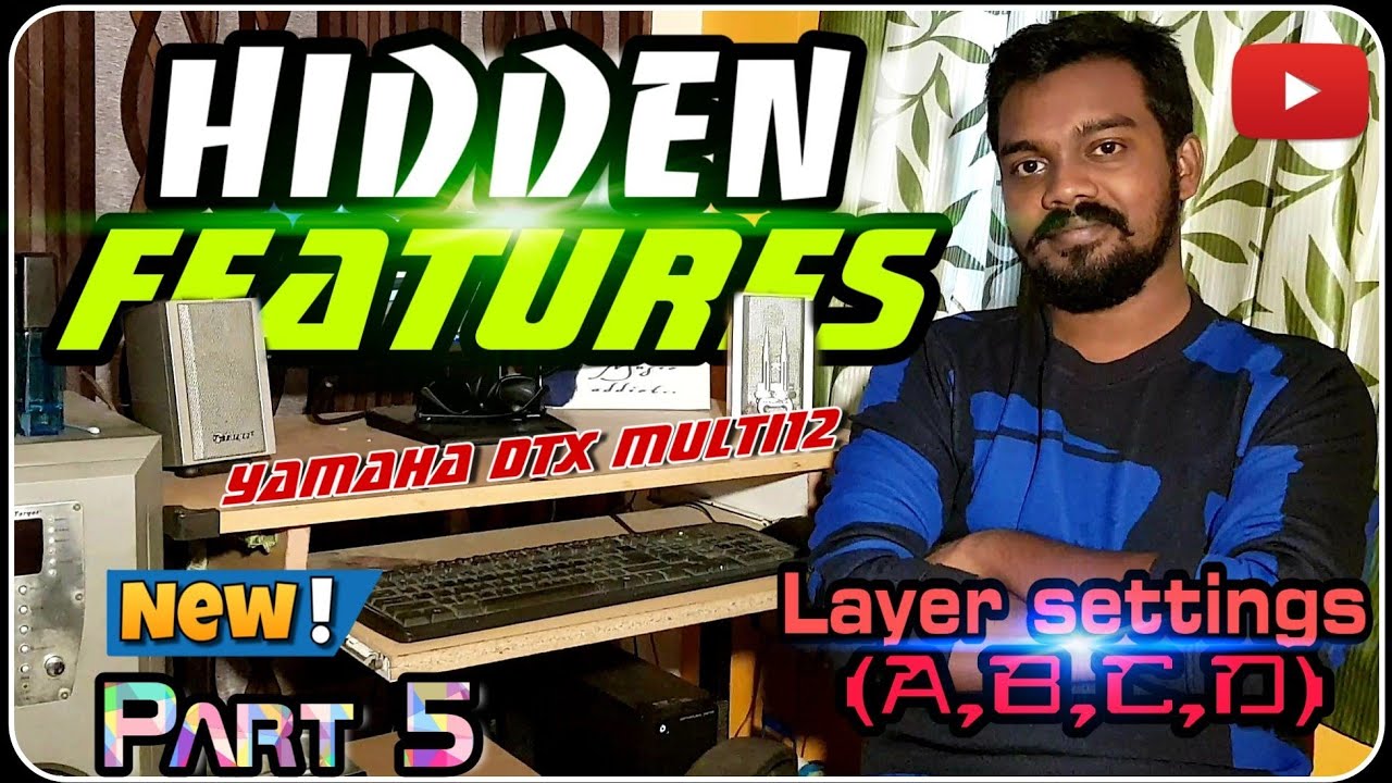 Hidden Features| How to set Layer in Yamaha dtx multi 12 | part 5 | Yamaha & Roland Octapad Training