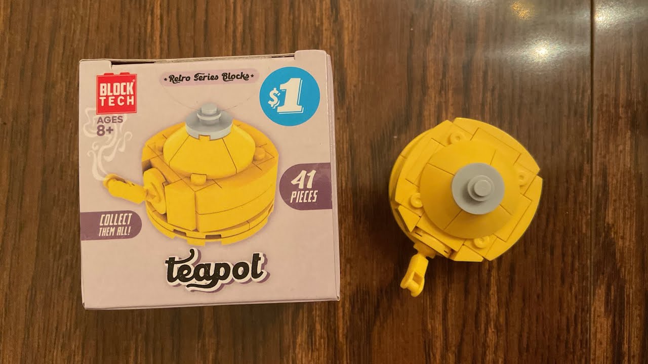 Набор строительных блоков Let&rsquo;s Build Block Tech Retro Series Teapot | Five Below, совместимый с ...