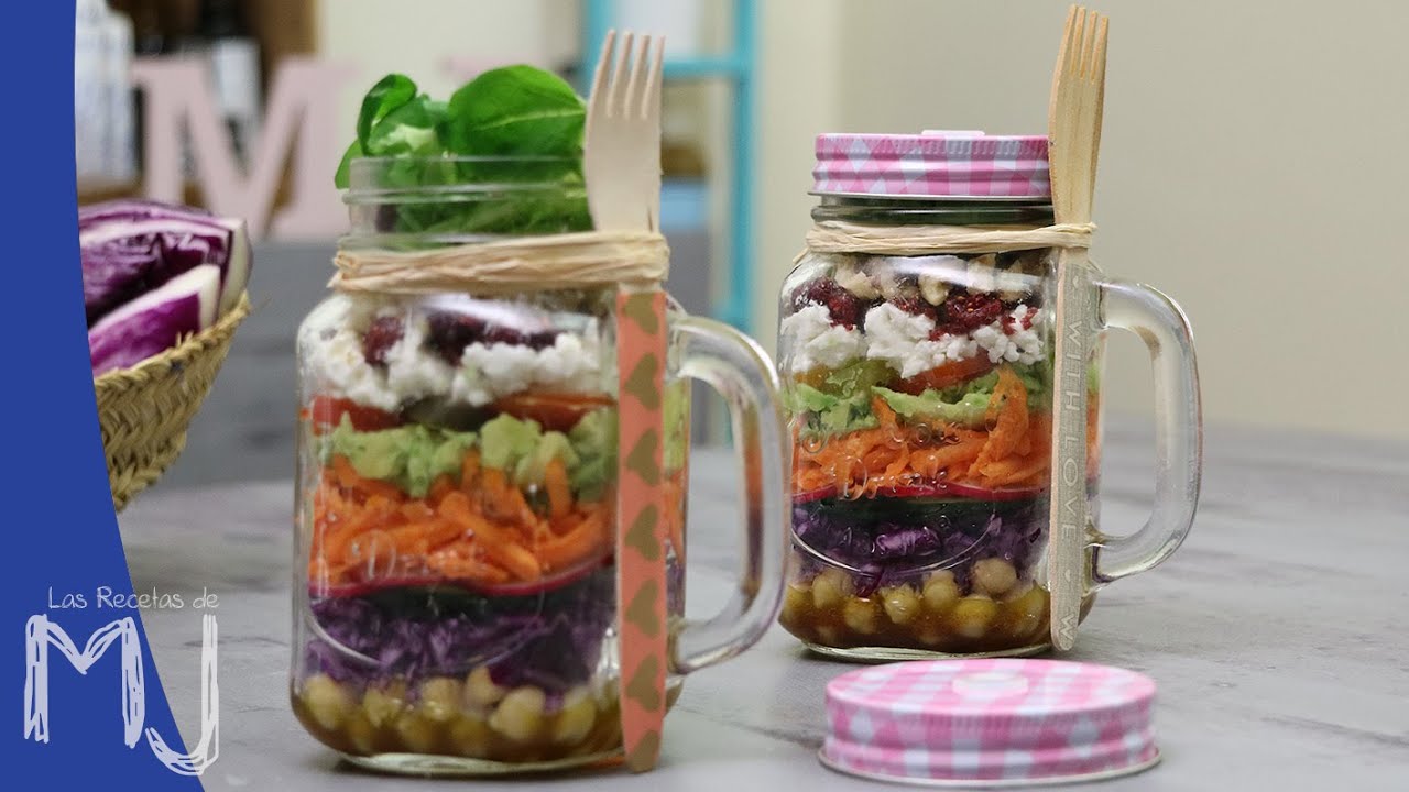 Ensalada en tarro para llevar: receta rápida y saludable