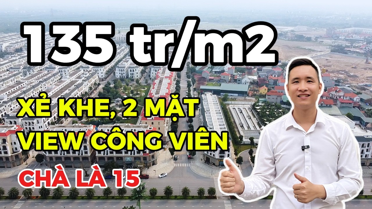 Shophouse xẻ khe 2 mặt tiền view công viên Chà Là 15 | Vinhomes Ocean Park 2