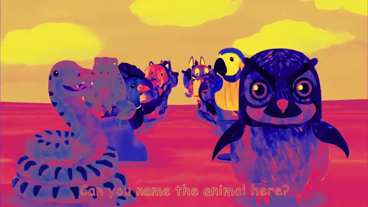Name The Animals! | Animal Sounds Song Random Effects | Powered by Klasky Csupo Effects