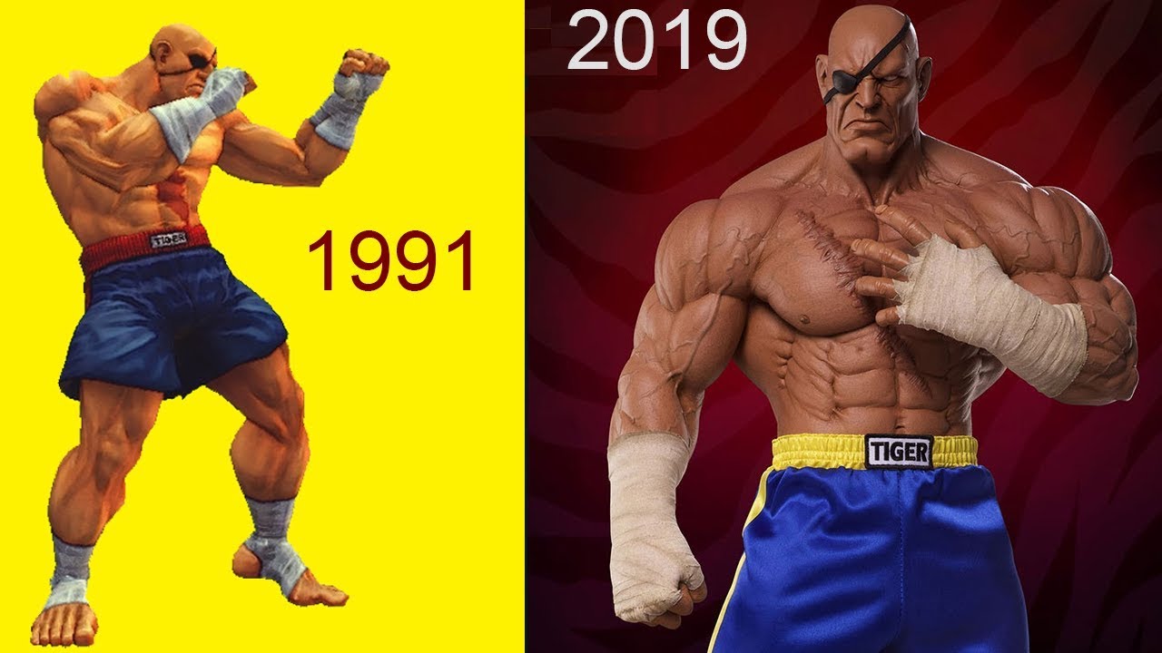 Evolution of SAGAT (Street Fighter)  1991 to 2019