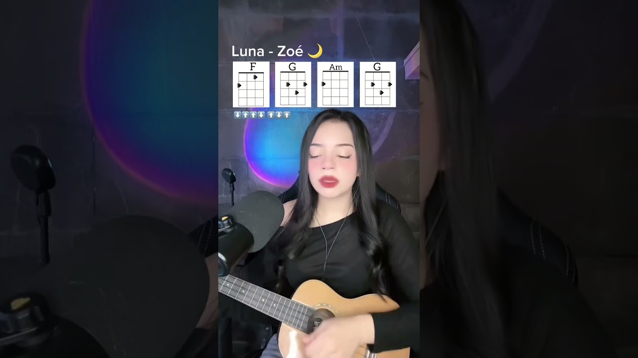 Luna de Zoé en el Ukelele🌙 (TUTORAL FÁCIL) 