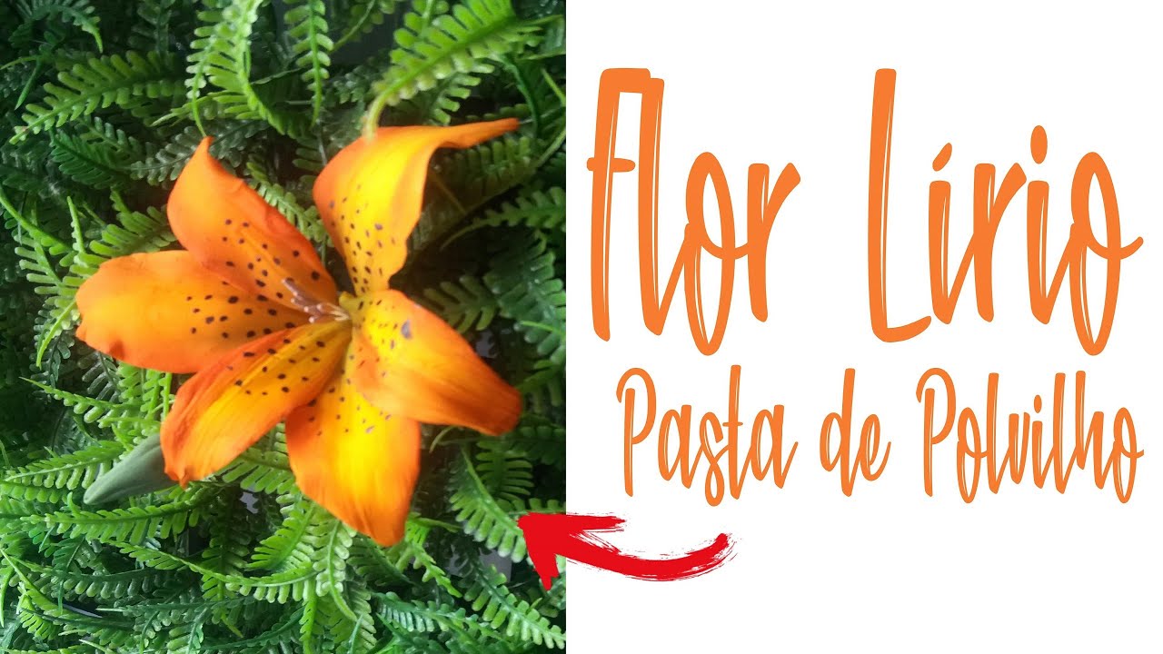 Como Fazer Flores para BOLOS de CHANTILLY e de PASTA AMERICANA Lírio (Pasta de Polvilho)