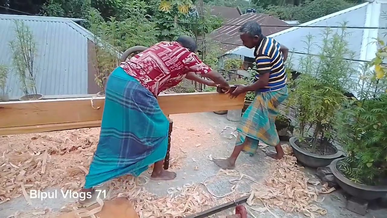বাড়ির ছাদে খাট তৈরি শুরু হয়েছে-Bipul  Vlogs 71