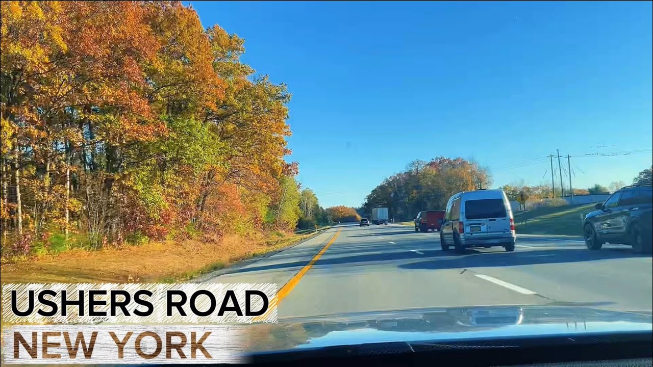 A tour drive around ushers road, New York 