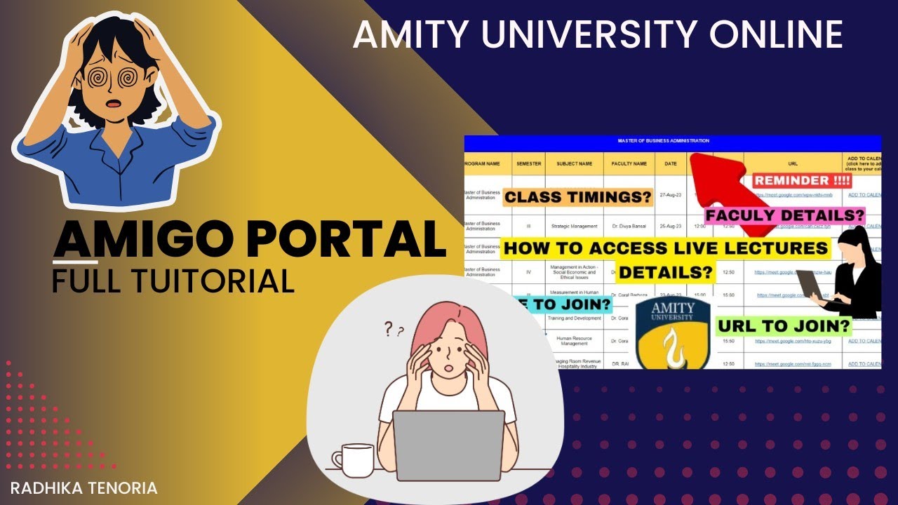 "Amity University Amigo Portal Tutorial: Everything about the Amigo portal explained ! ✅