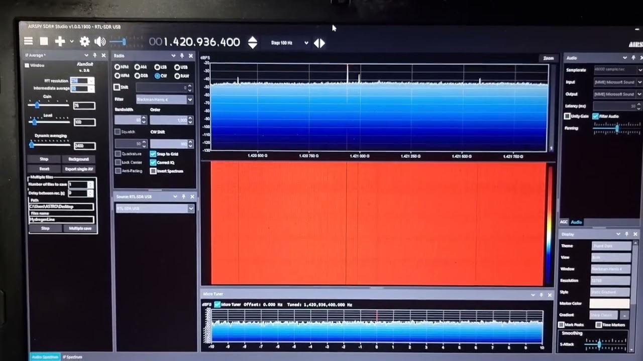 1420Mhz - Hydrogen Line Pulsing... ?! WEIRD!