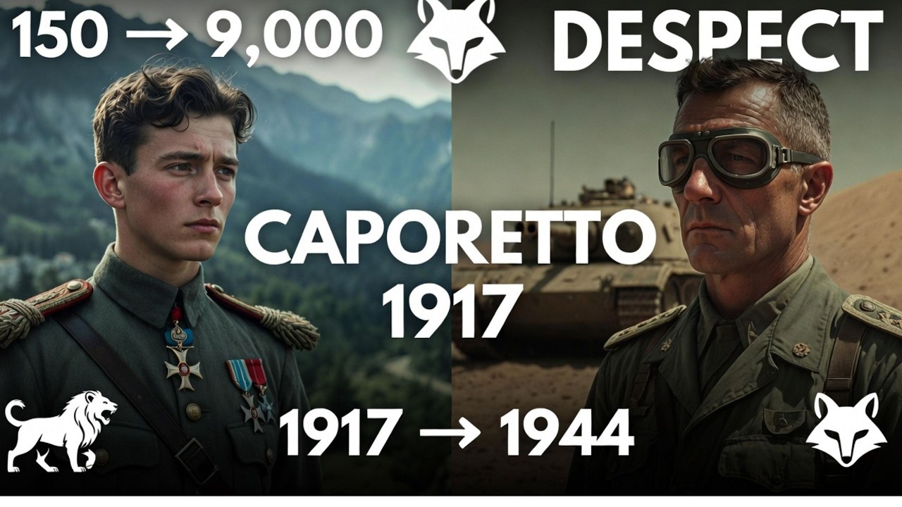 Erwin Rommel WW1: Caporetto - 150 mužů zajalo 9000 Italů! Desert Fox začínal tady! ⚠️