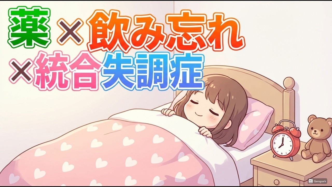 統合失調症のこと。そして、薬の飲み忘れの防止について。