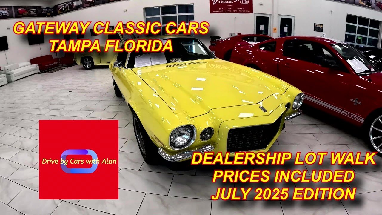 CARS FOR SALE. GATEWAY CLASSIC CARS TAMPA. PRICES INCLUDED. JULY 2025 EDITION