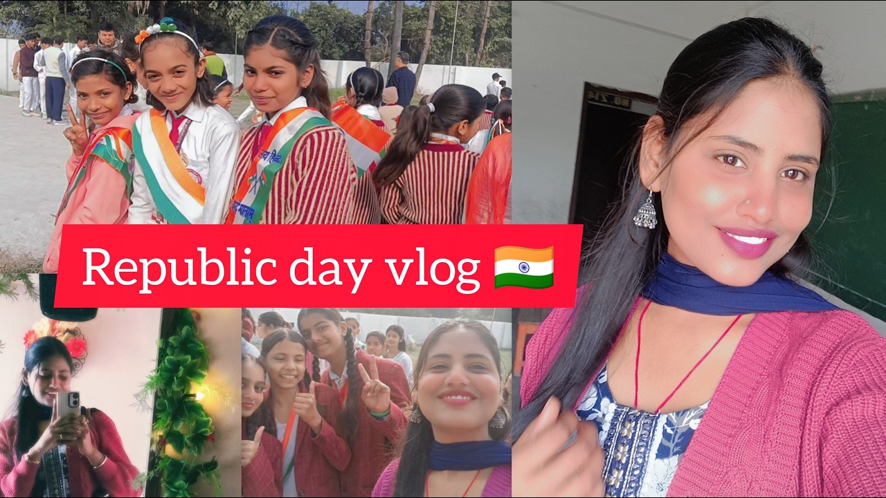 ✨Republic Day Celebration at School🇮🇳♥️| ATeacher's Day with Students ✨