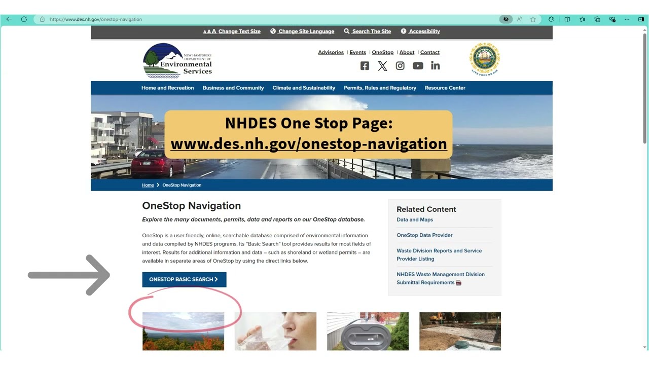 How to Find Your Public Bathing Facility File ID Using NHDES OneStop