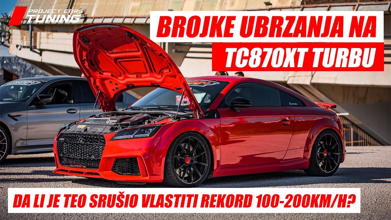 TT RS 900 HP **Prve brojke ubrzanja na novom turbu tc870xt**