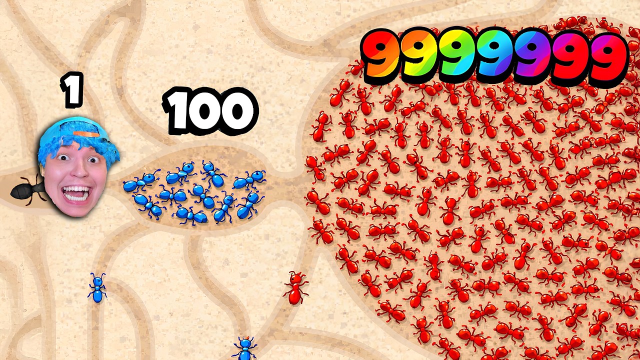 COMEÇOU COM 1… E TERMINOU COM 999.999 FORMIGAS NO FORMIGUEIRO!!