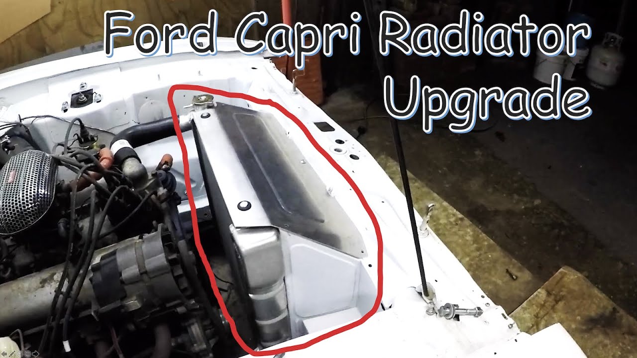 Ford Capri Large Radiator Install for racing