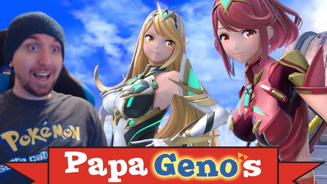 Pyra Mythra Smash Reaction - PapaGenos