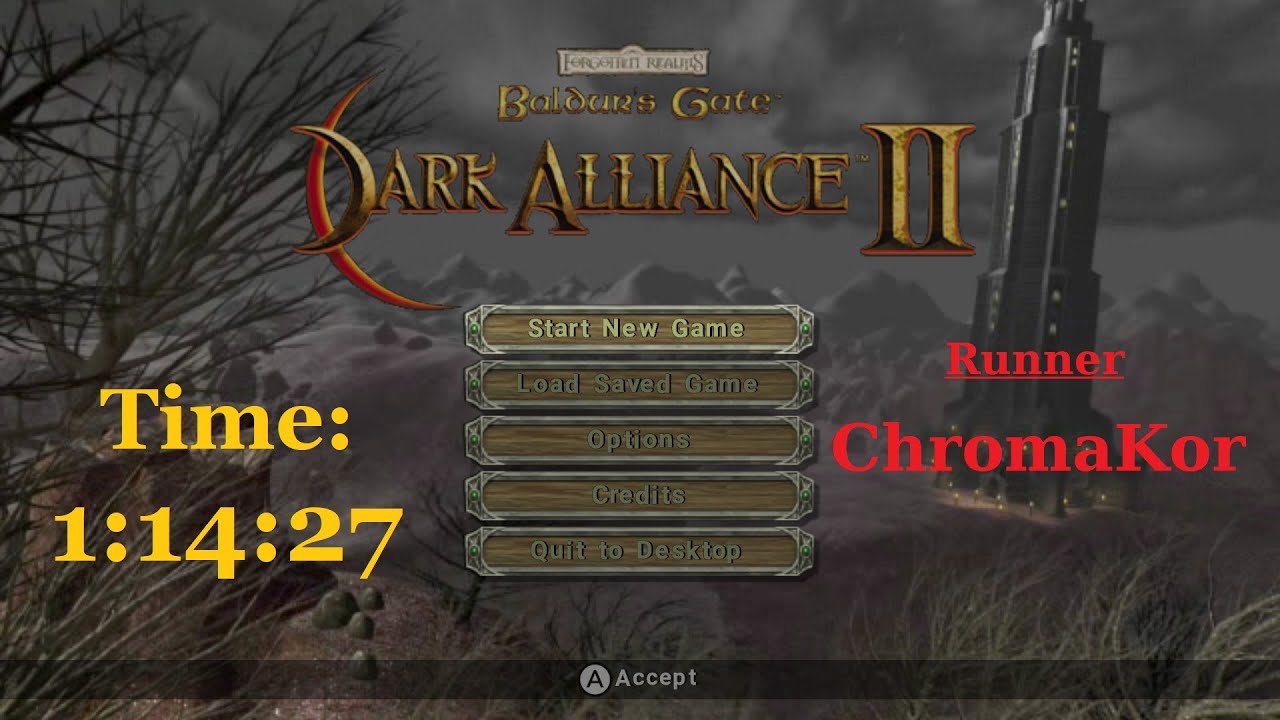 WR[1:14:27] Speedrun BGDA 2 Dorn Any% Precursor of todays build. (Normal difficulty!)
