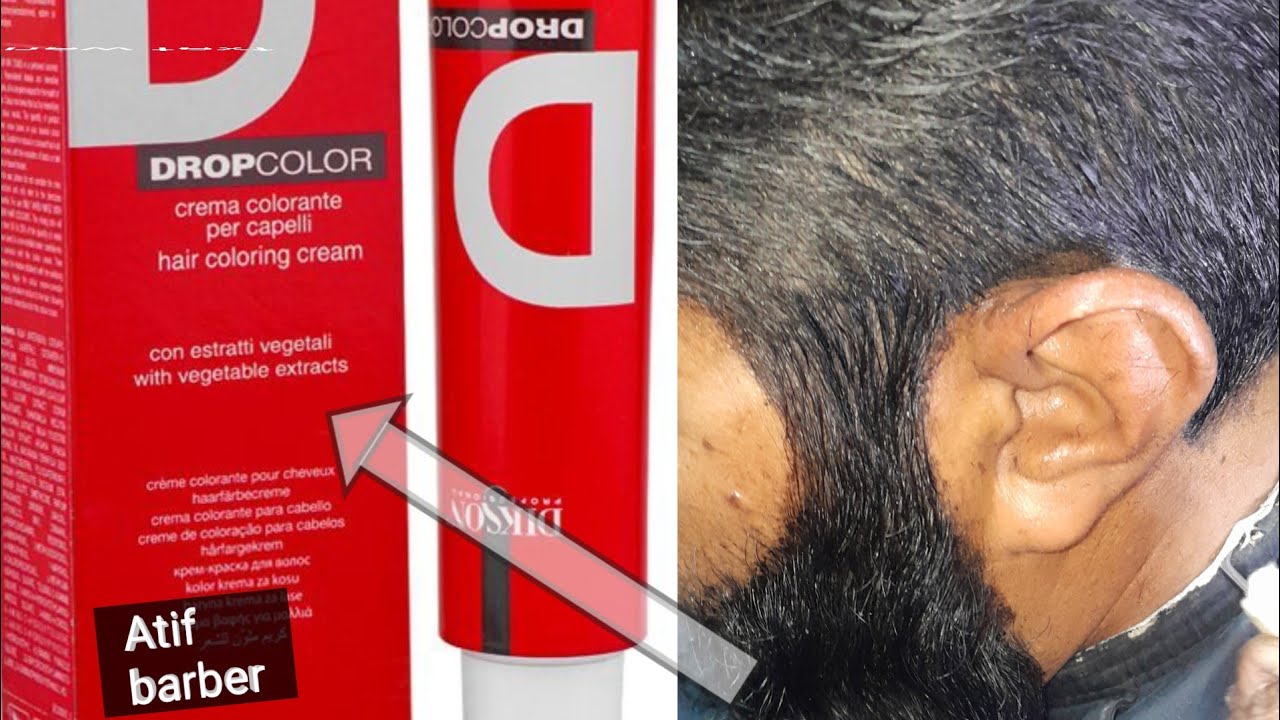 Dropcolor/color/hair color/hair and beard color/for men/Atif Barber