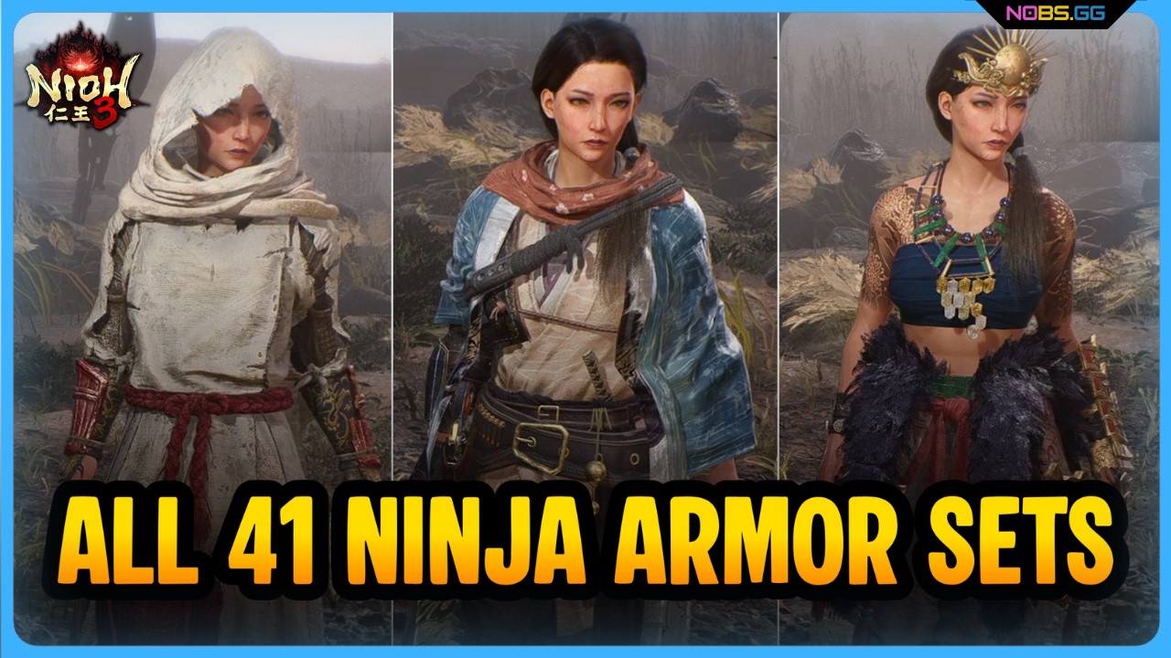All Nioh 3 Ninja Armor Appearances Showcase (Female)