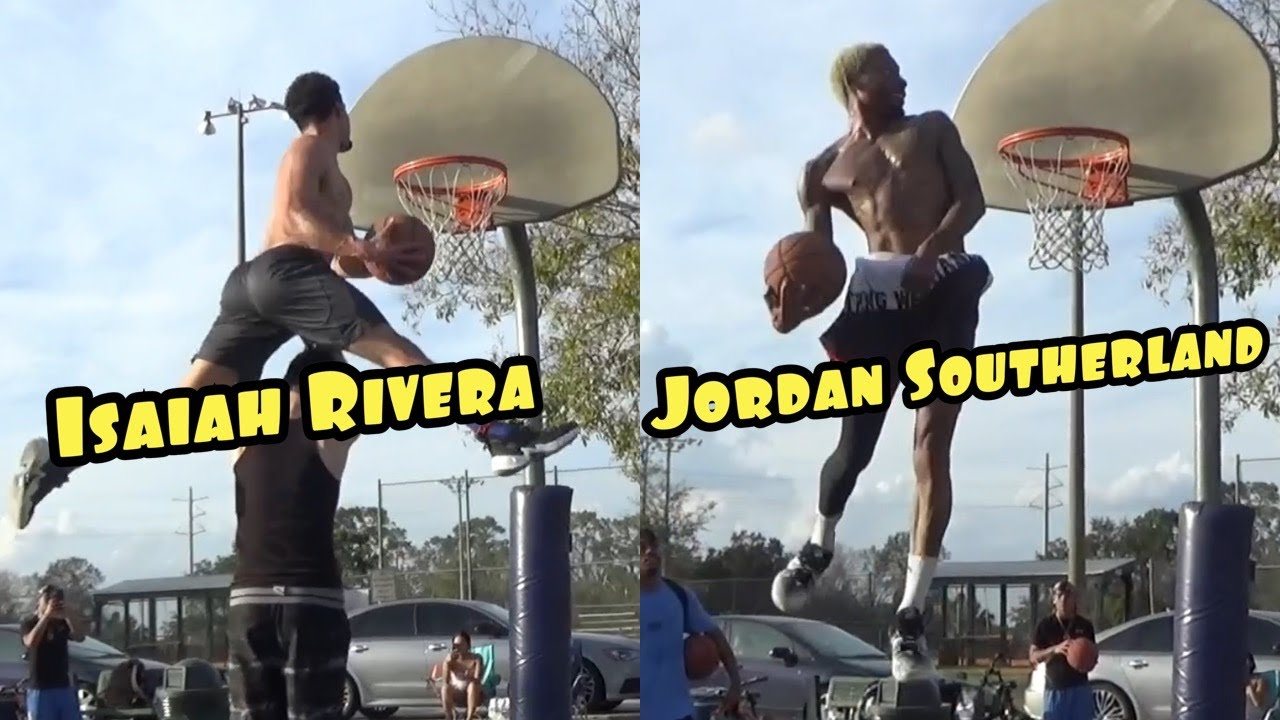 WE SHUT DOWN THE BASKETBALL COURT: Isaiah Rivera And Jordan Southerland Dunk Session!!